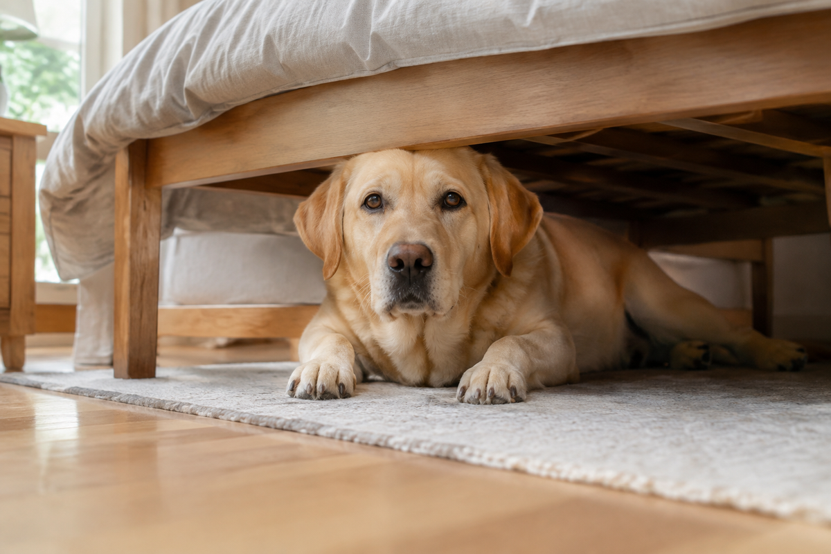 Why Does My Dog Sleep Under the Bed All of a Sudden?